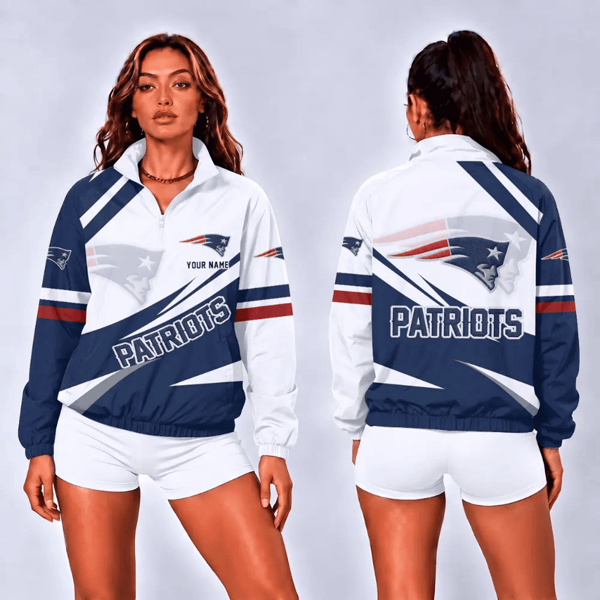 NEP x NFL Retro Colorblock Quarter Zip Jacket