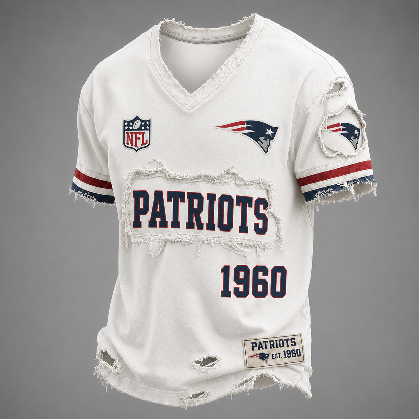 NE x NFL LUXURY V-Neck T-Shirt 3005 DatND DVT