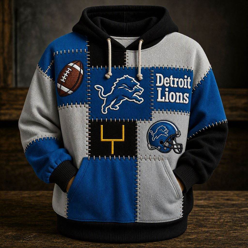 NFL x DET Patch Hoodie