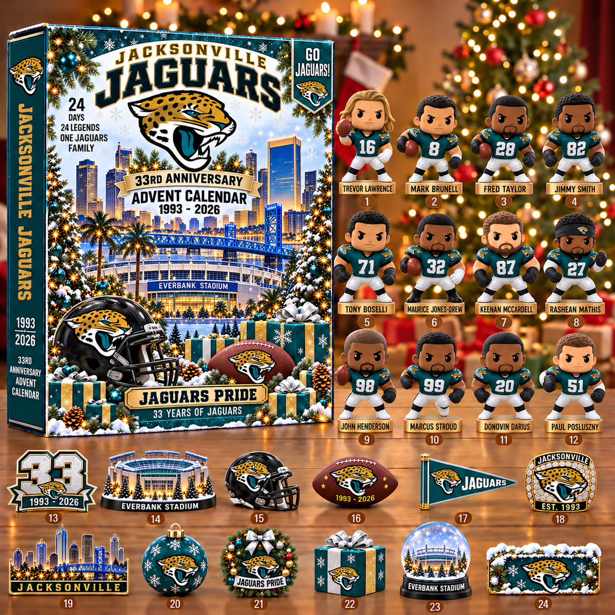 NFL x JAX 24 Days 2026 Anniversary Advent Calendar Blind Box