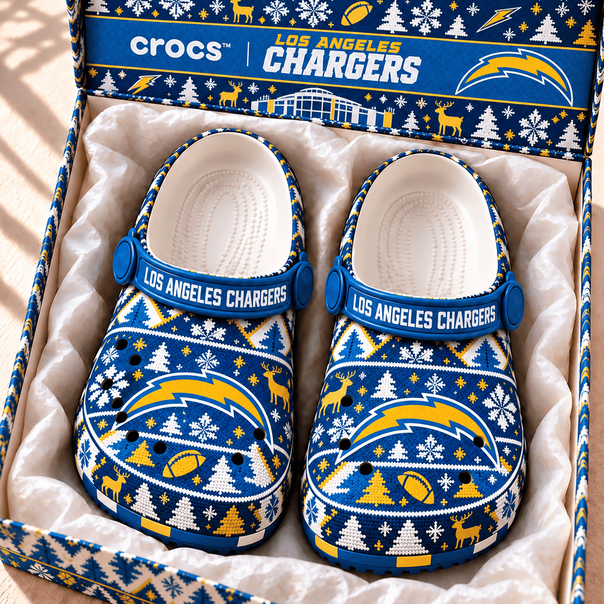 NFL x LAC Christmas Crocs