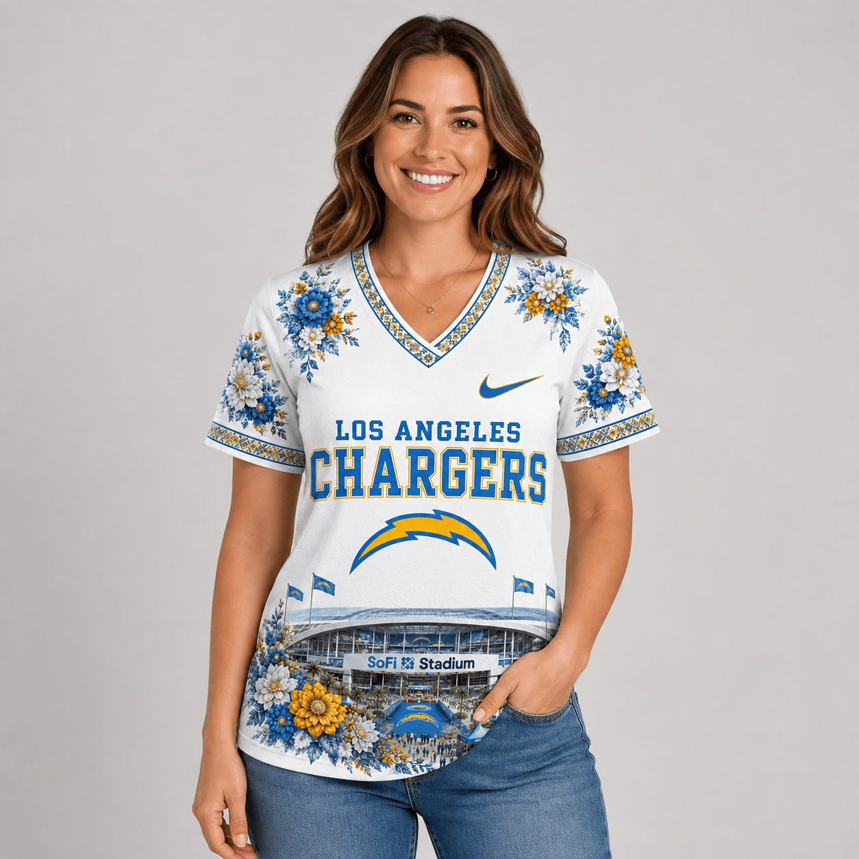 NFL x LAC Stadium V-neck Shirt