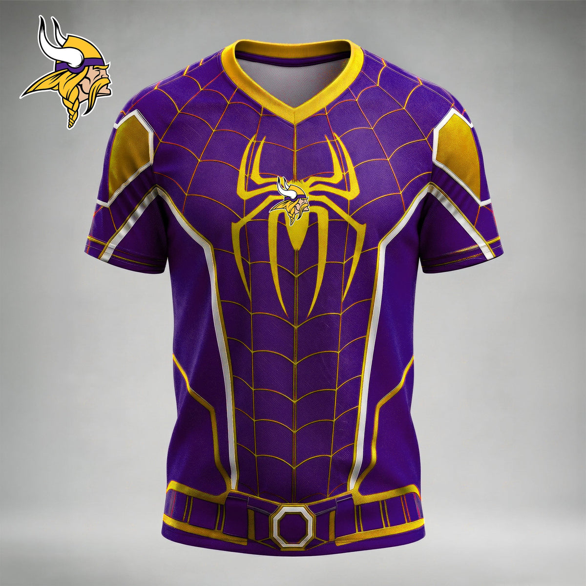 NFL x MIN Spider Suit V-neck Shirt