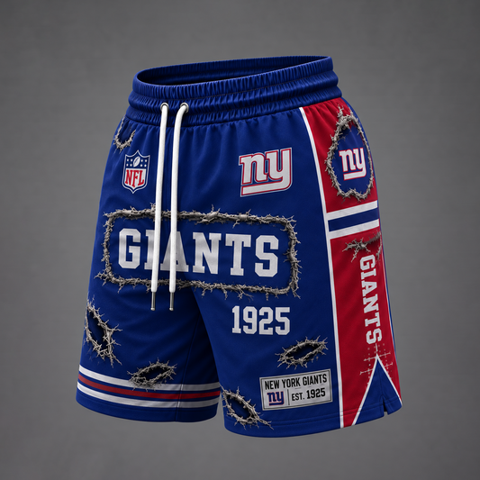 NFL x NYG Distressed Shorts