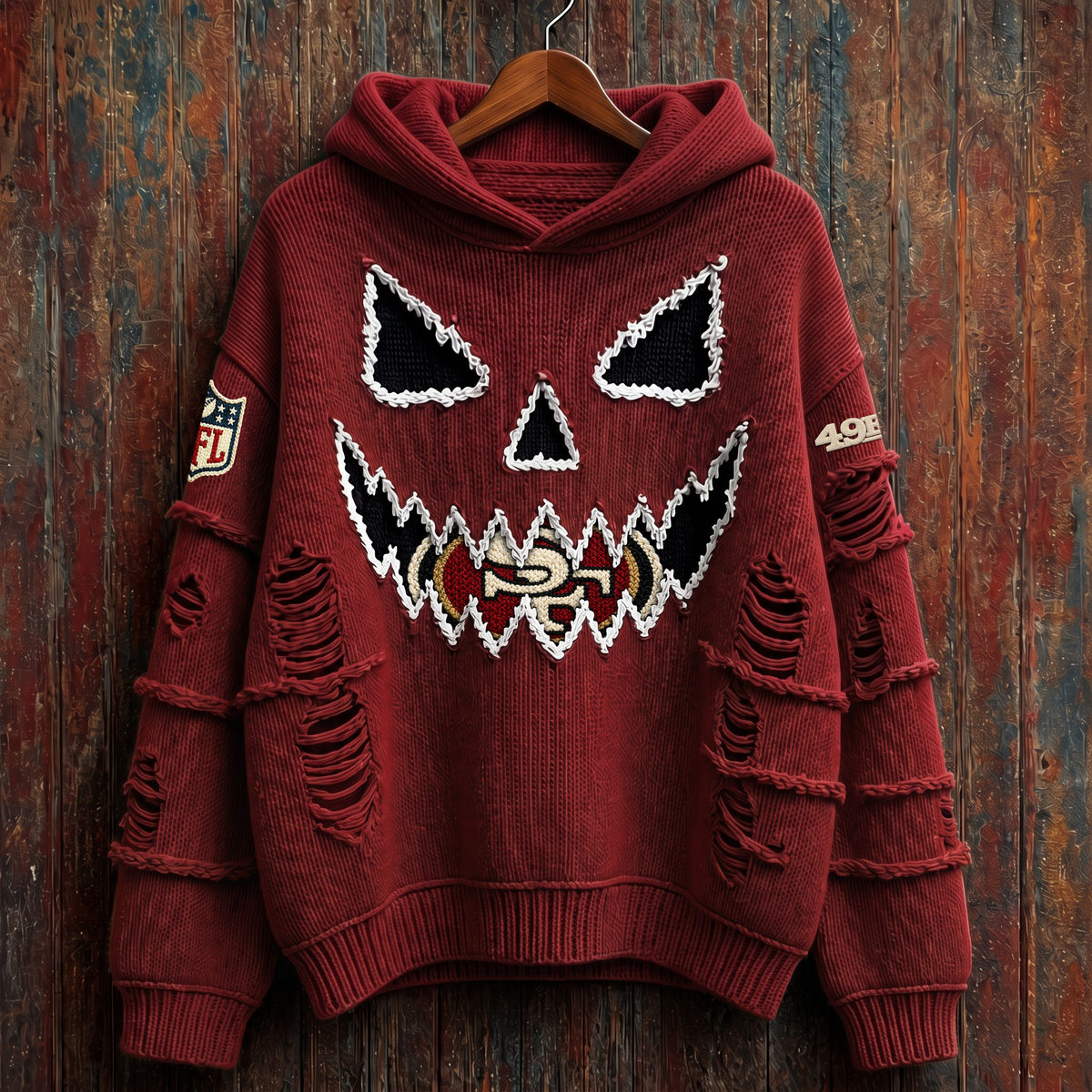 NFL x SF Pumpkin Face V2 Hoodie