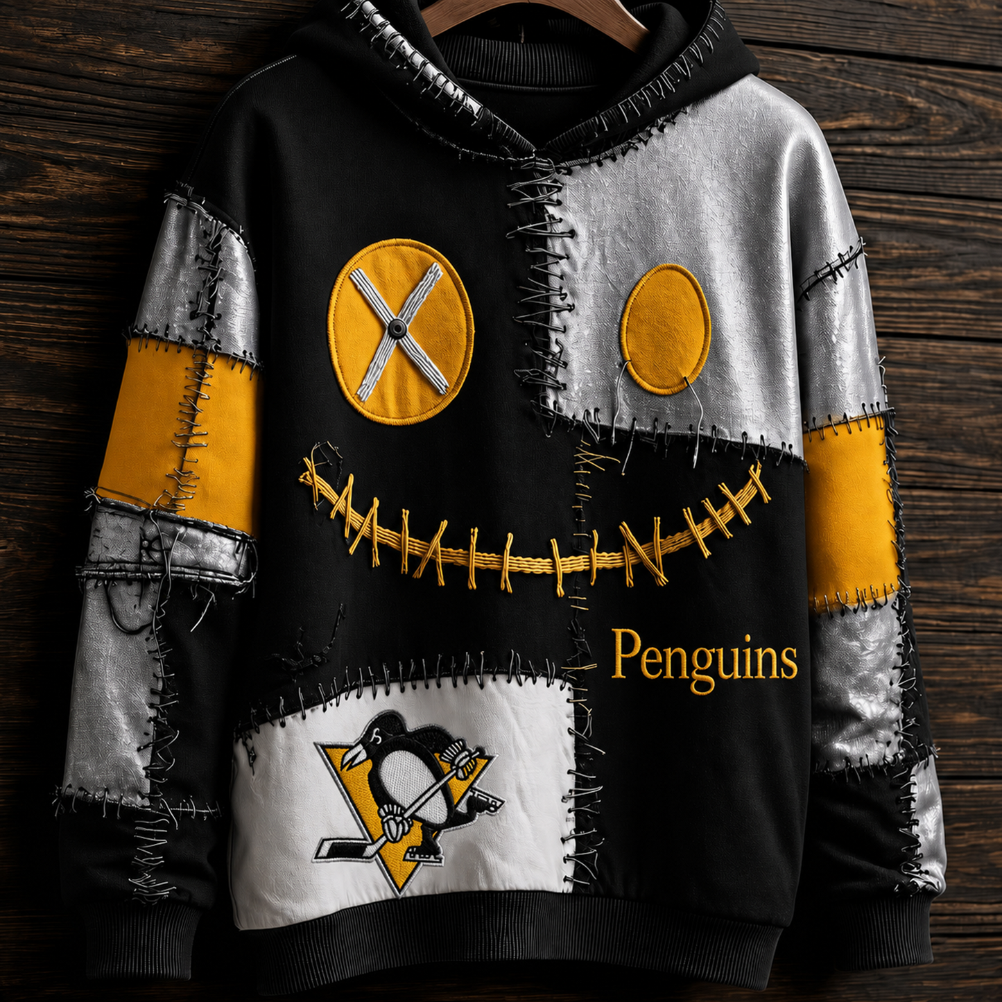 NHL x PIT Smile Face Hoodie