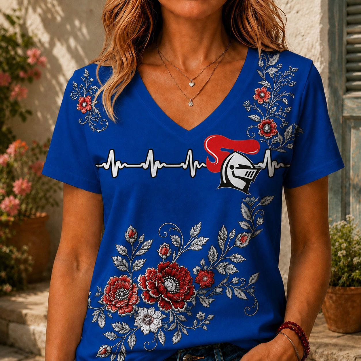 NK x NRL Luxury Women V-Neck Shirt
