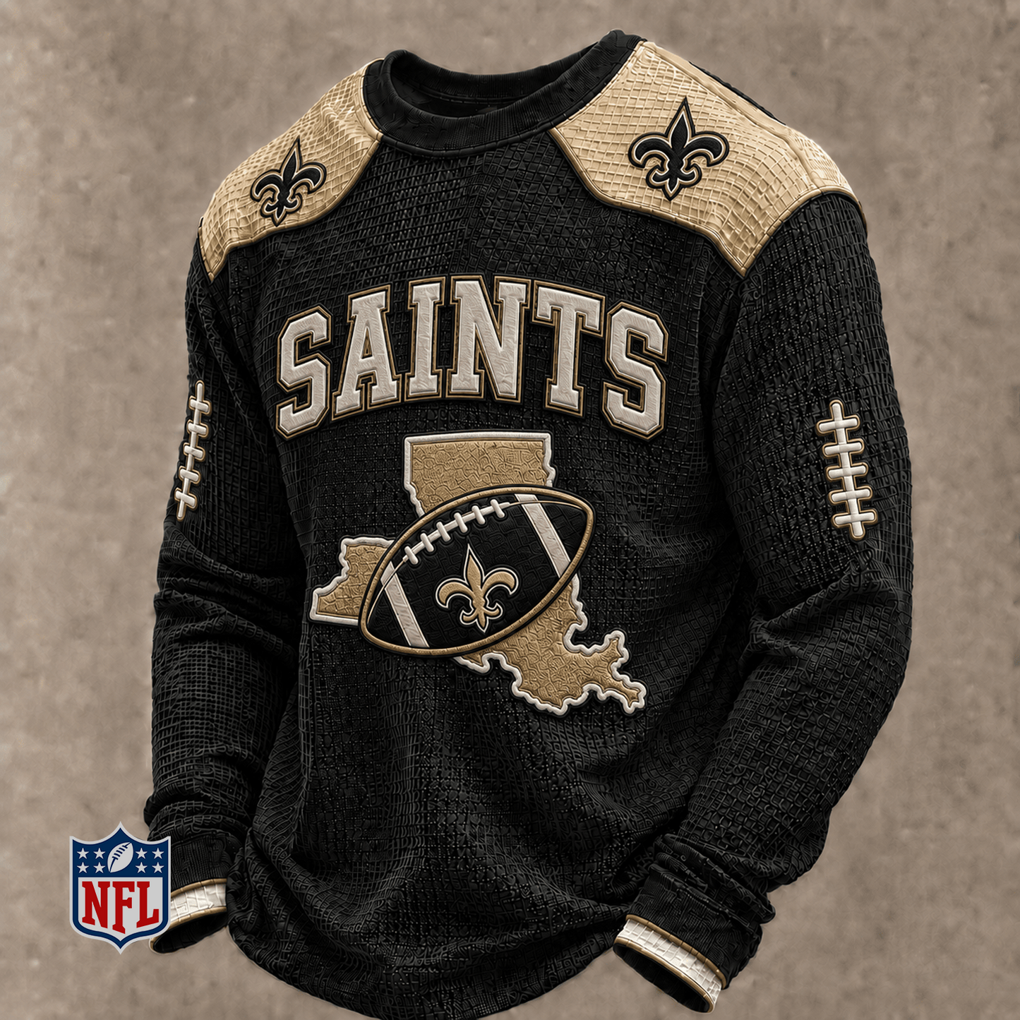 NO x NFL Baseball Team Embroidered Crewneck Sweatshirt