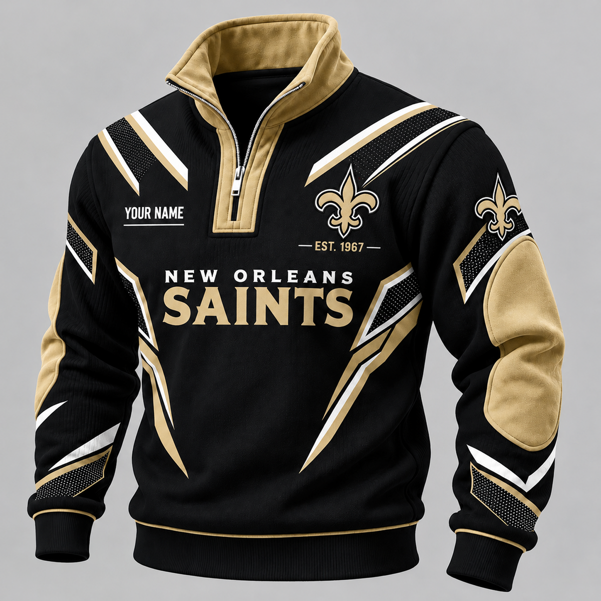 NO x NFL Personalized Quarter Zip Sweatshirt