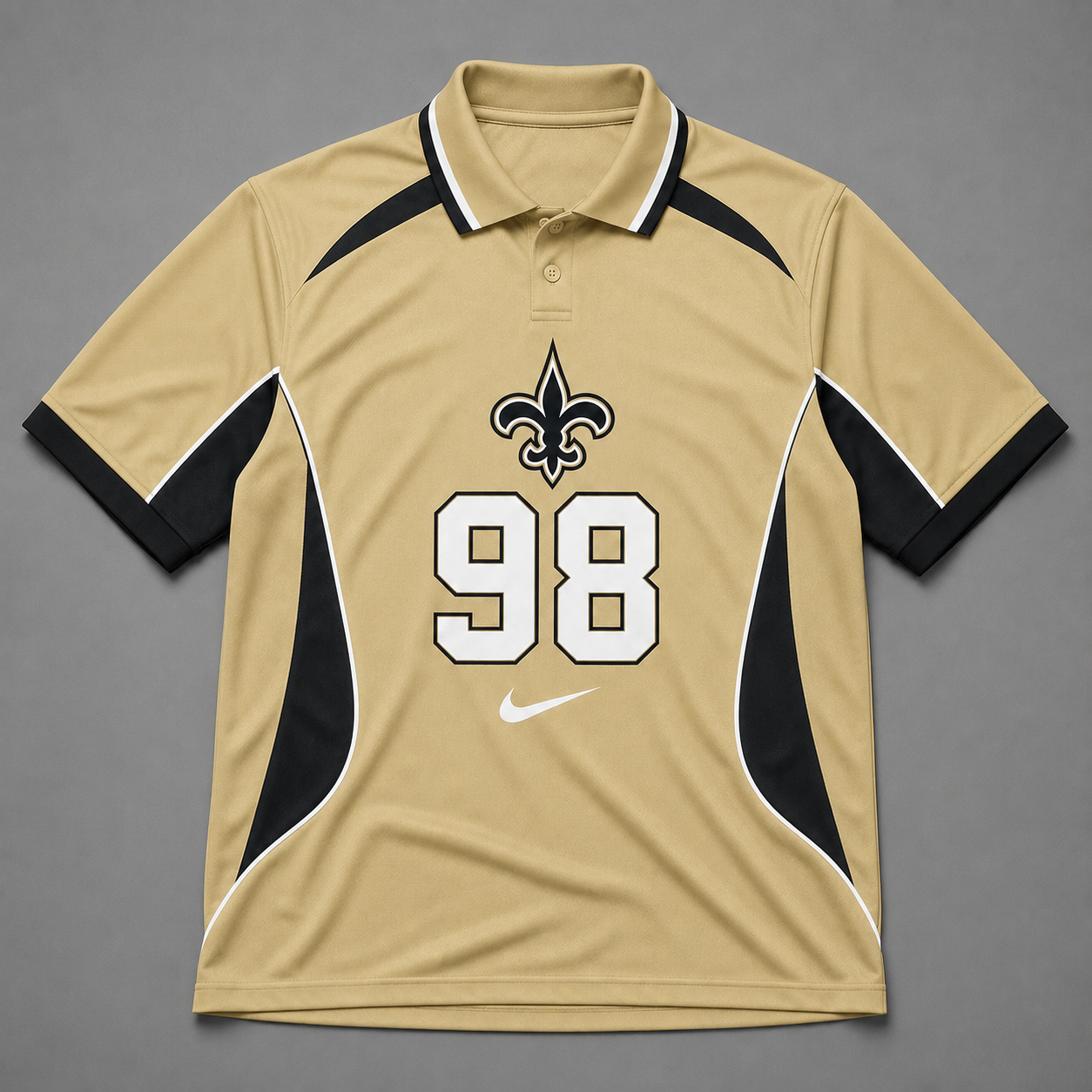 NOS Premium NFL Custom Number Sports Style Polo Shirt