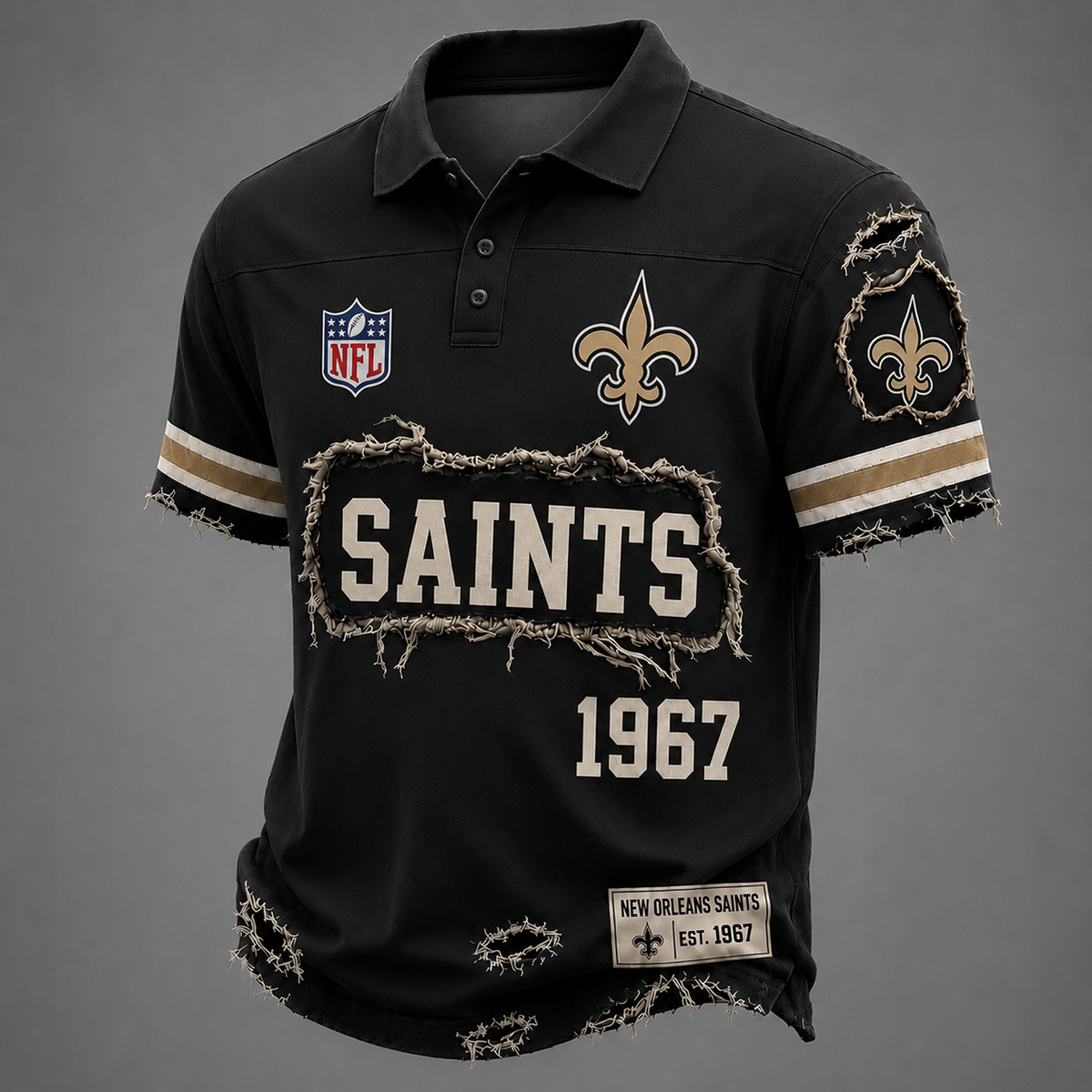 NO x NFL LUXURY V-Neck T-Shirt 3005 DatND DVT