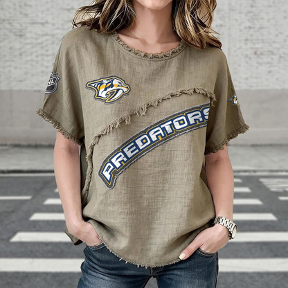 NSH x NHL Women’???s Vintage O-Neck 2905 DatND DVT