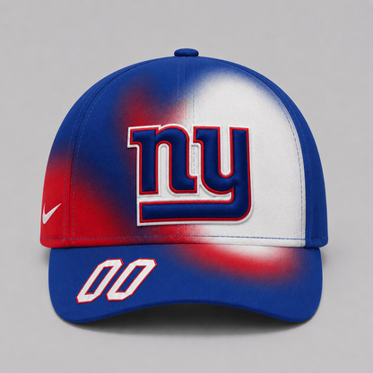 NYG Premium NFL Custom Name Number Athletic Cap