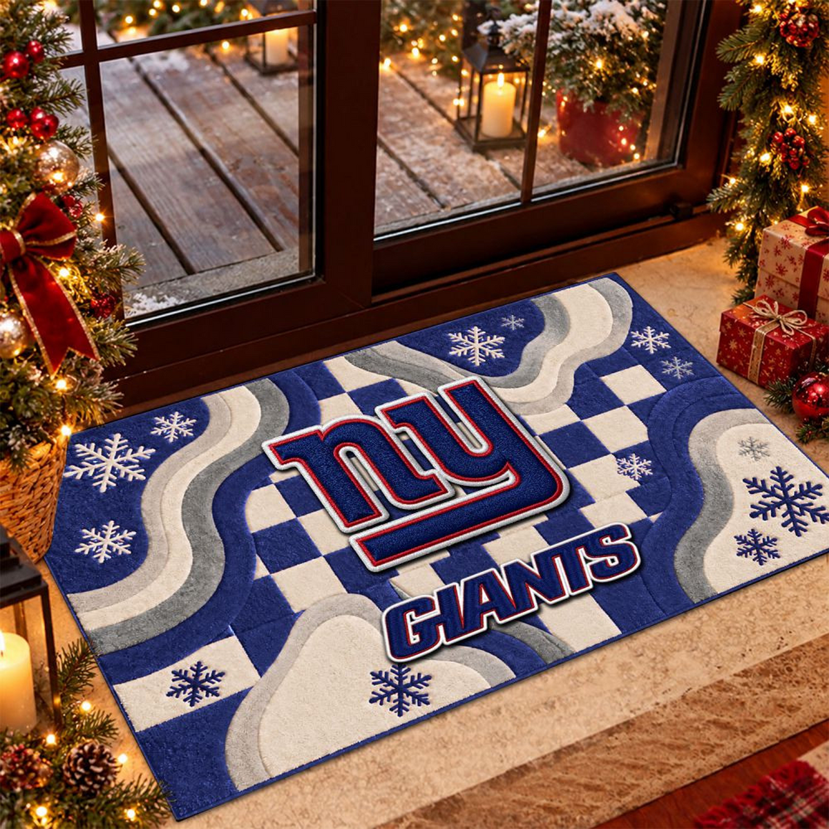NYG x NFL Christmas Doormat