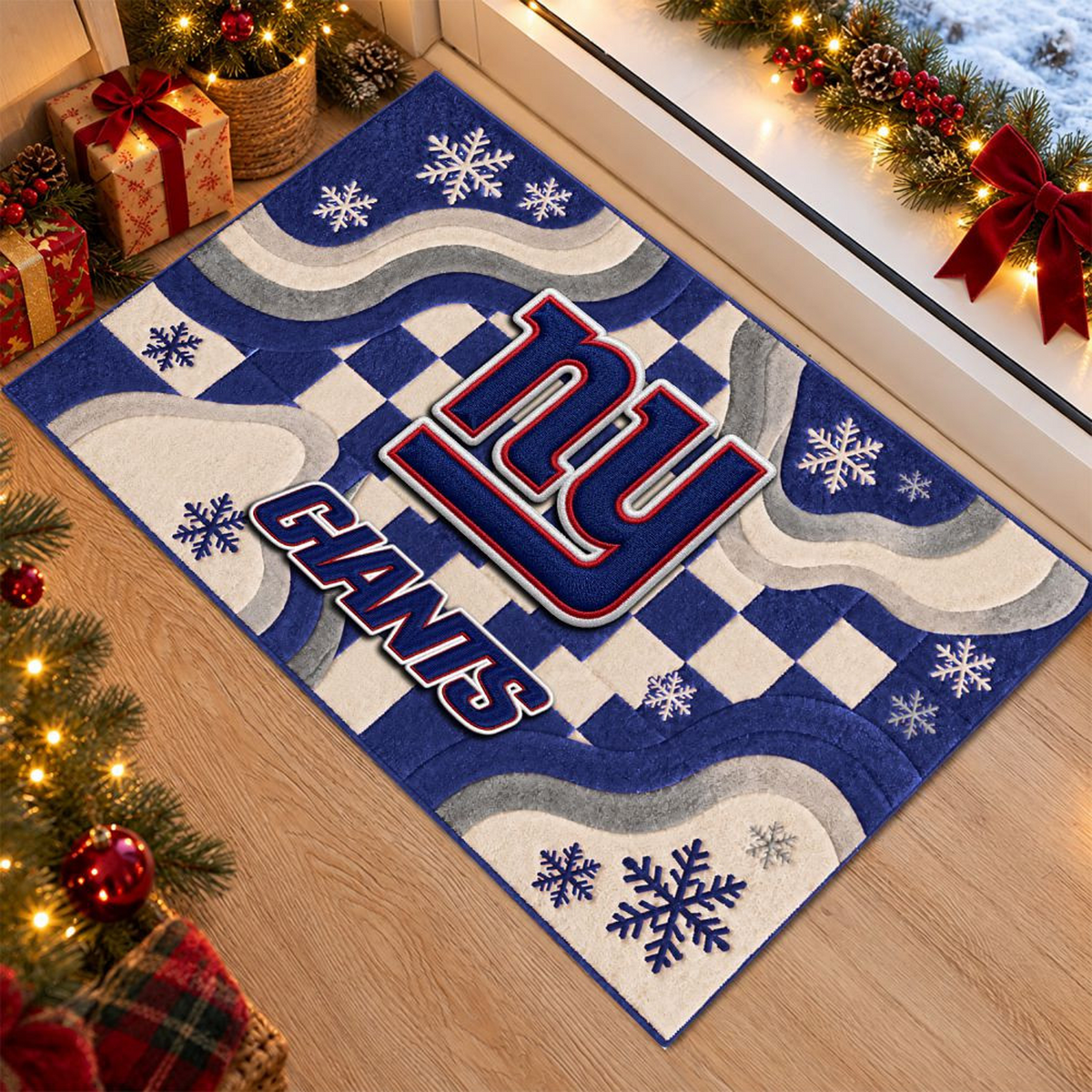NYG x NFL Christmas Doormat