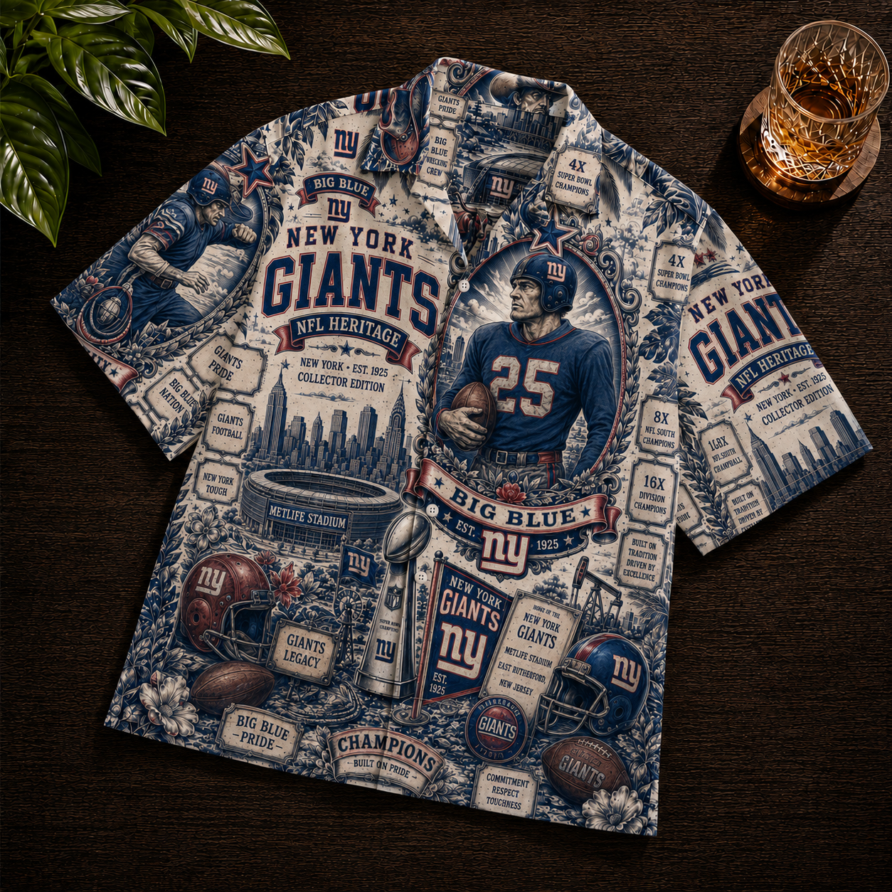 NYG x NFL Premium Chemise Shirt