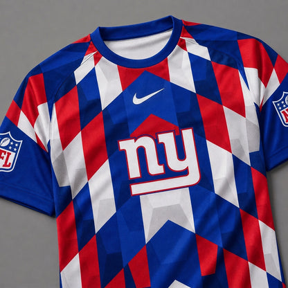 NYG x Premium NFL Geometric Fan Performance T-Shirt