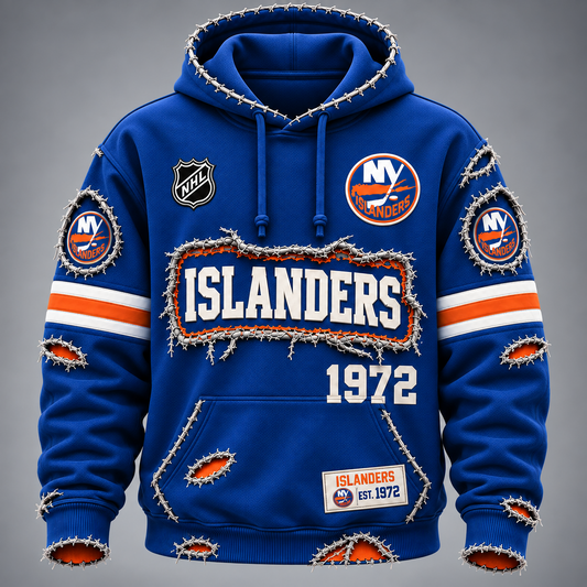 NYI x NHL Distressed Premium Hoodie