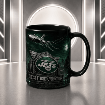 NYJ Halloween Football Mug – The Frozen Cornfield Spooky Fan Gift DDT