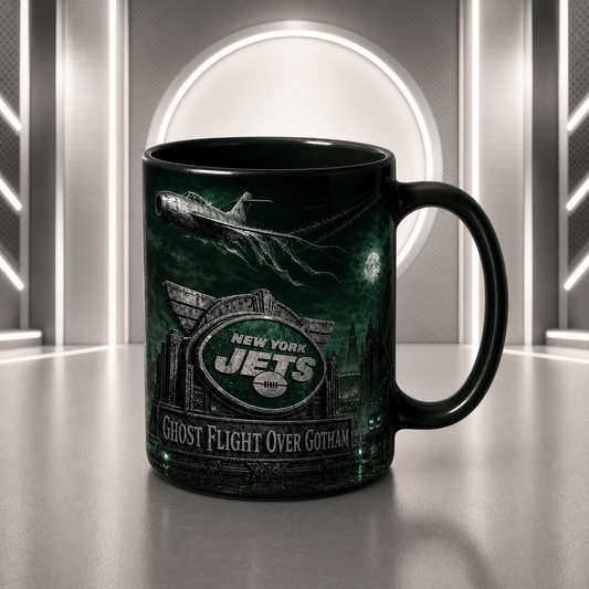 NYJ Halloween Football Mug – The Frozen Cornfield Spooky Fan Gift DDT