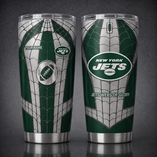 NYJ NFL x Spider Premium Classic Tumbler Limited Edition Gift for Football Fans