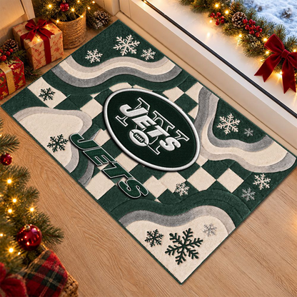 NYJ x NFL Christmas Doormat