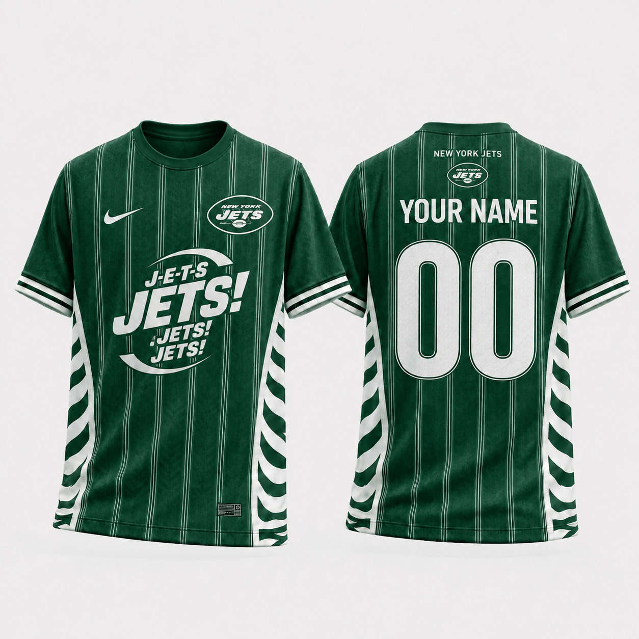 NYJ x NFL Personalized T-Shirt for Football Fans