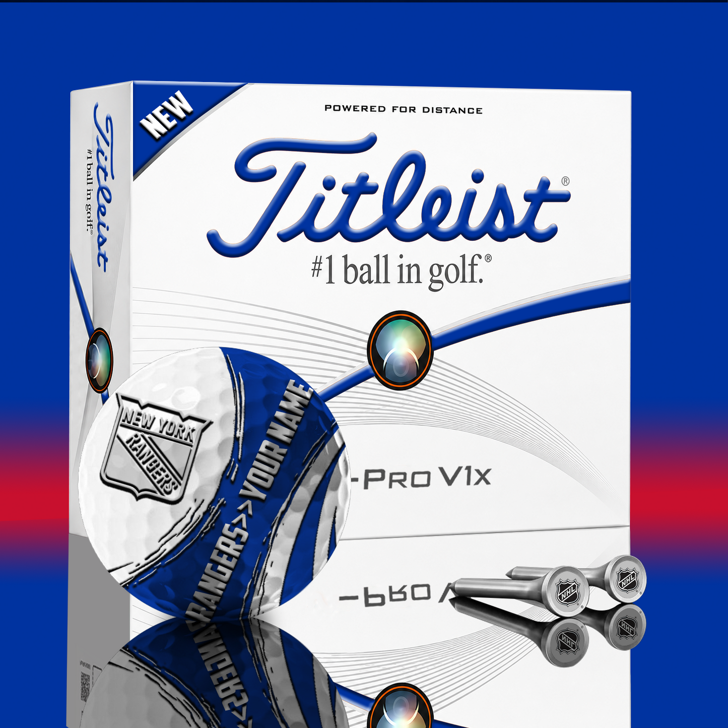 NYR x NHL PERSONALIZED GOLF BALL LIMITED EDITION