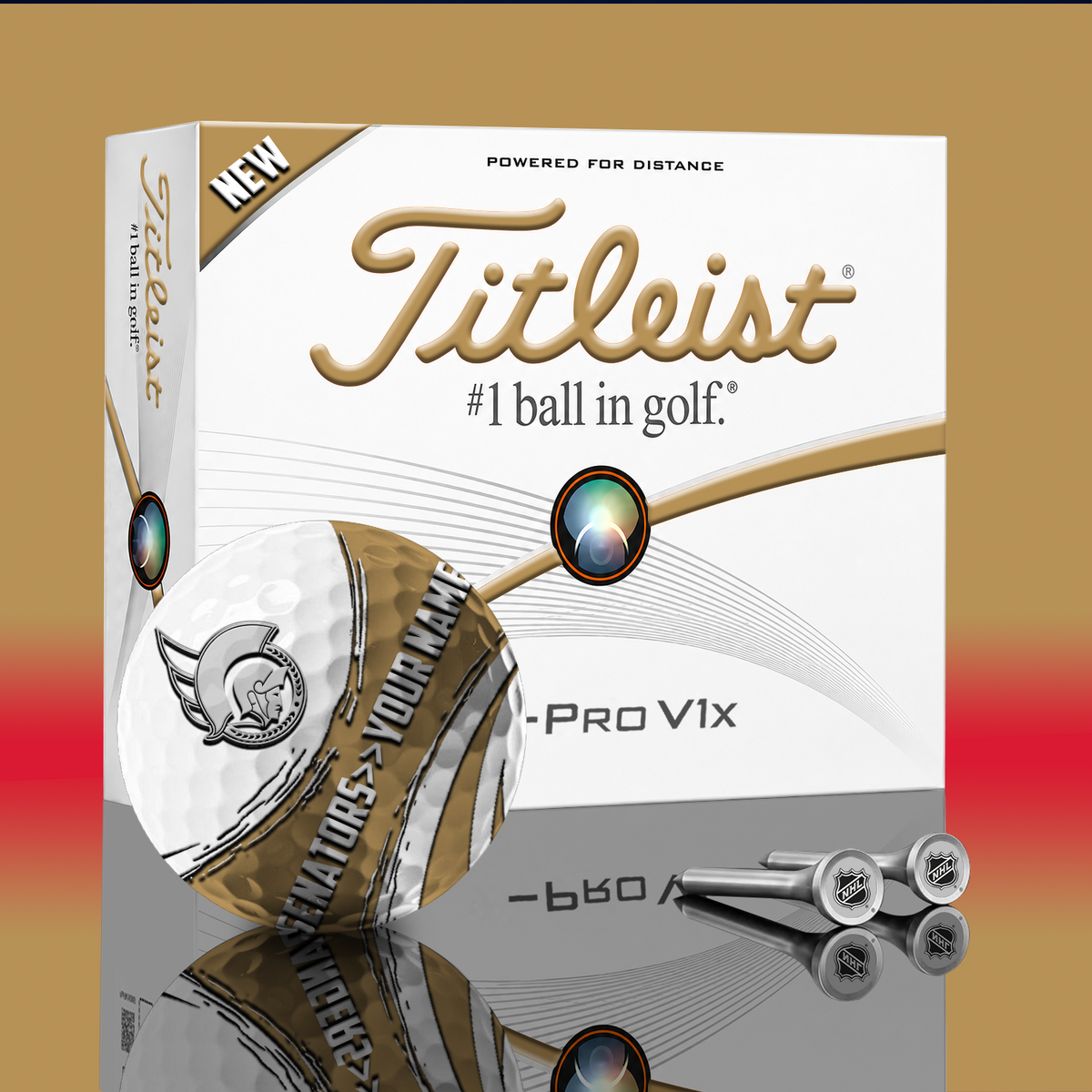 OTT x NHL PERSONALIZED GOLF BALL LIMITED EDITION