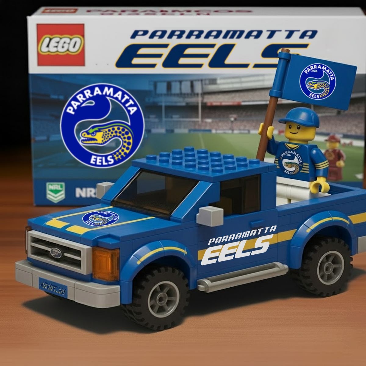 PAR x NRL Building Blocks Truck Toy Set DatND DVT