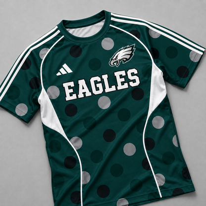 PE Premium NFL Game Day Polka Dot Sports Jersey Shirt