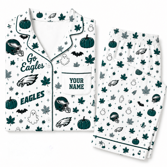 PE x NFL Halloween Personalized Set Long Pajamas