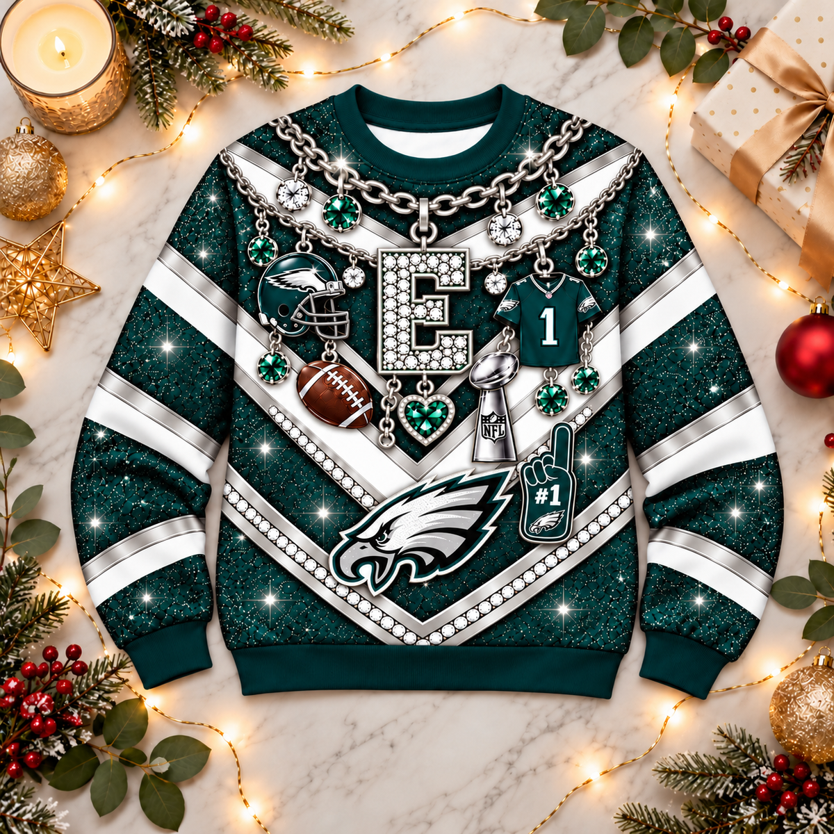 PE x NFL Luxury Bling Sweatshirt