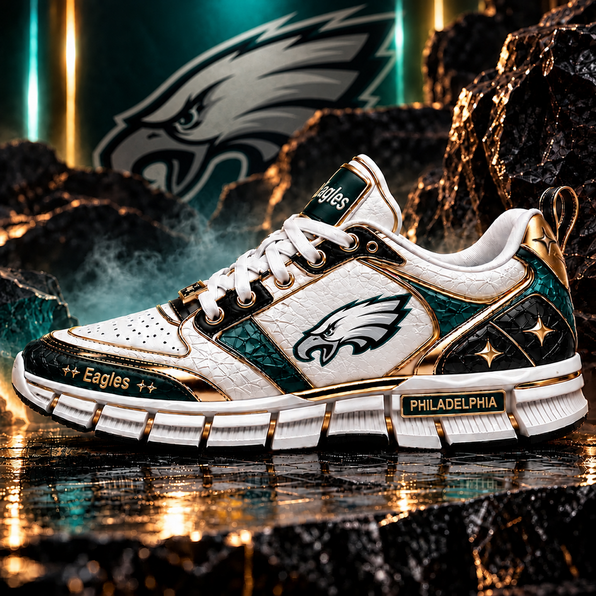 PHI x NFL Luxury Gold Edition Sneakers