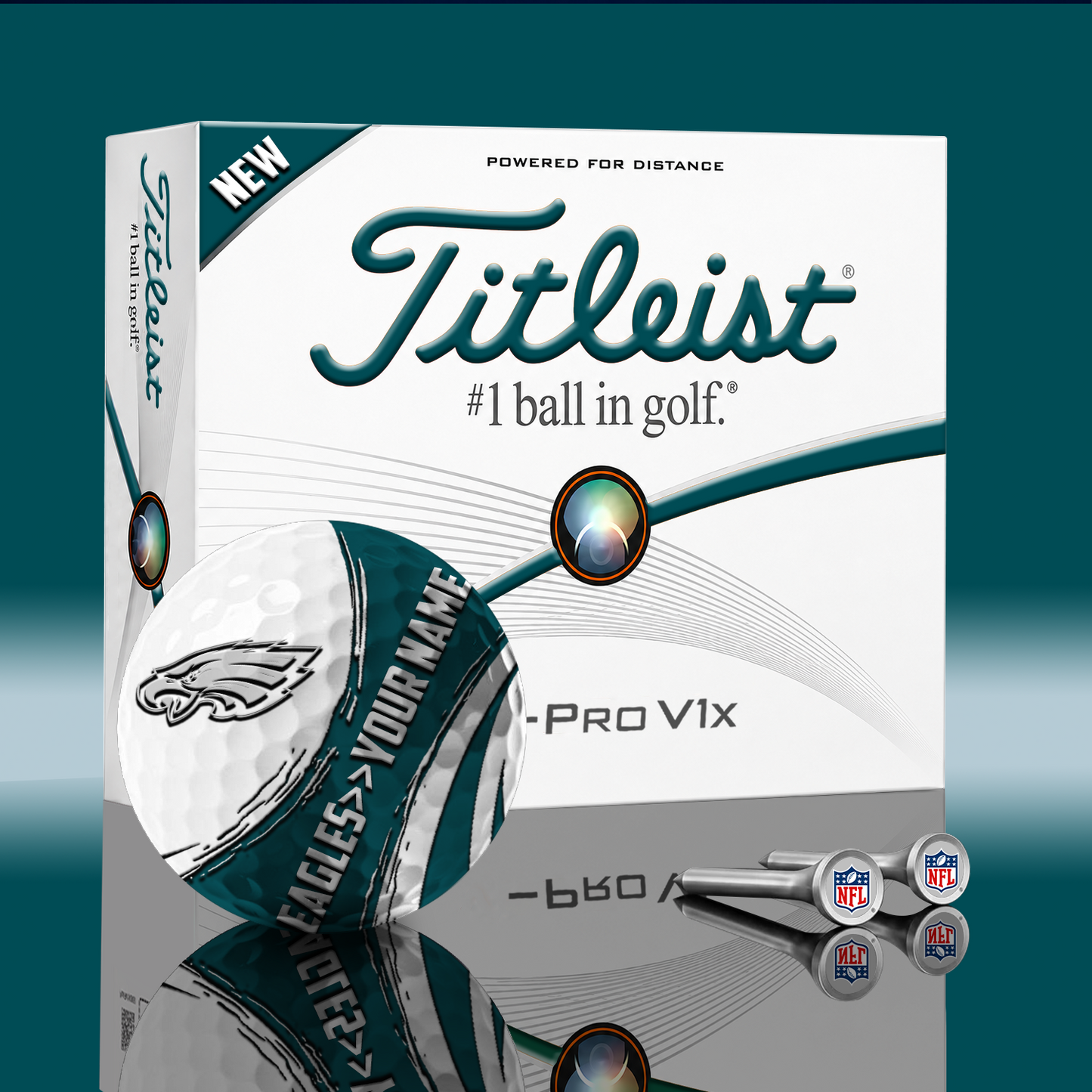 PHI x NFL PERSONALIZED GOLF BALL LIMITED EDITION