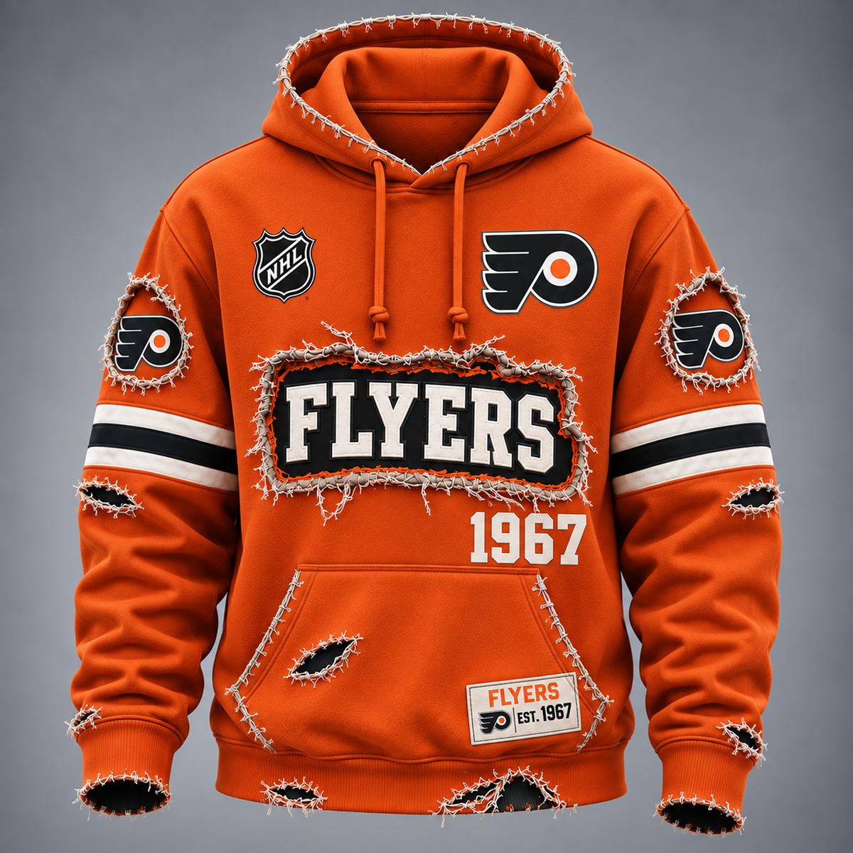 PHI x NHL Distressed Premium Hoodie