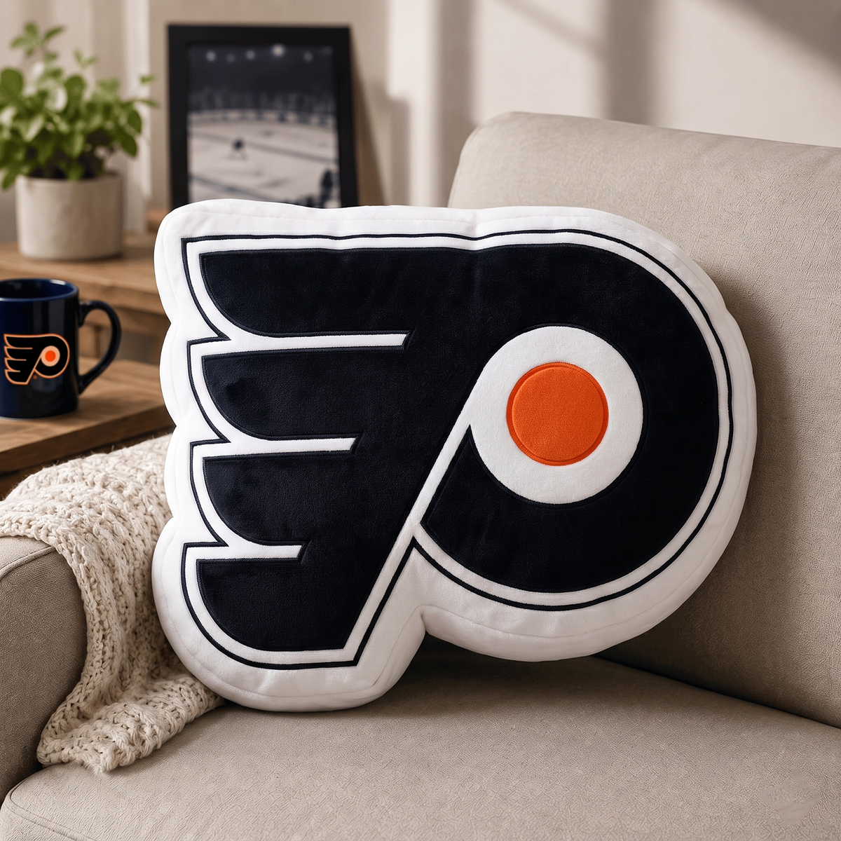 PHI x NHL Premium Custom Shape Pillow Personalized