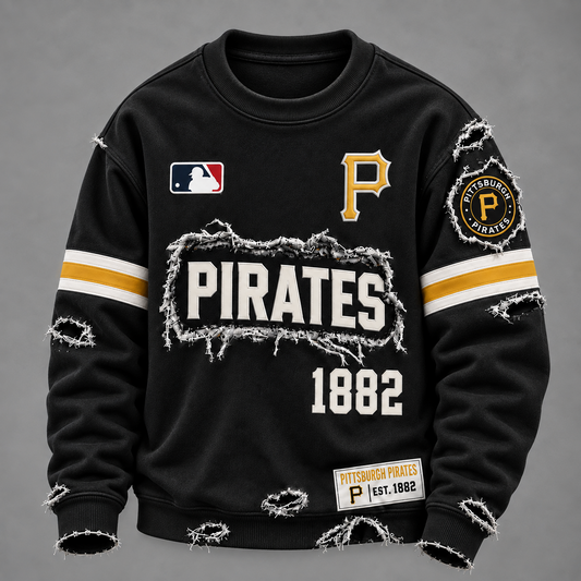 PIT x MLB Distressed Premium SweatShirt