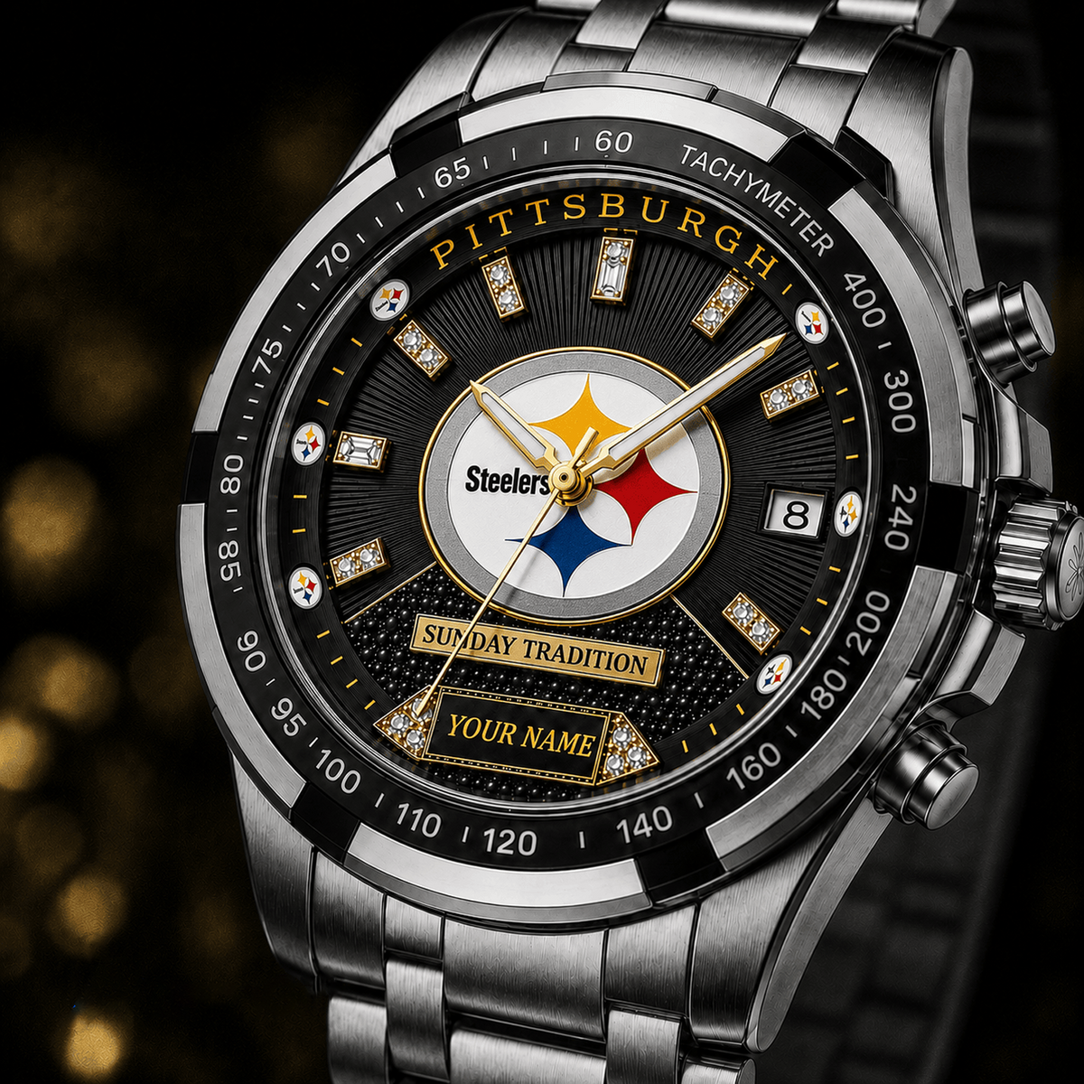 PIT x NFL Personalized Alloy Men Quartz Watch
