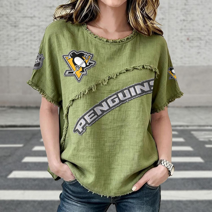 PIT x NHL Women’???s Vintage O-Neck 2905 DatND DVT