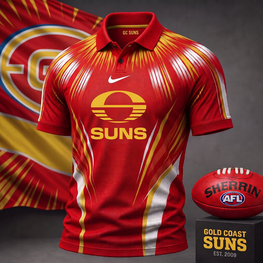 PREMIUM AFL X GCS EXCULISVE COLORFUL POLO SHIRT LIMITED EDITION