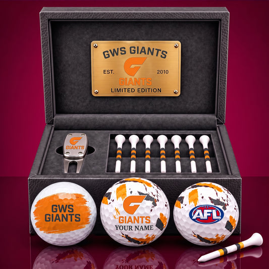PREMIUM AFL X GG EXCLUSIVE PERSONALIZED GOLF BALL SET LIMITED EDTION