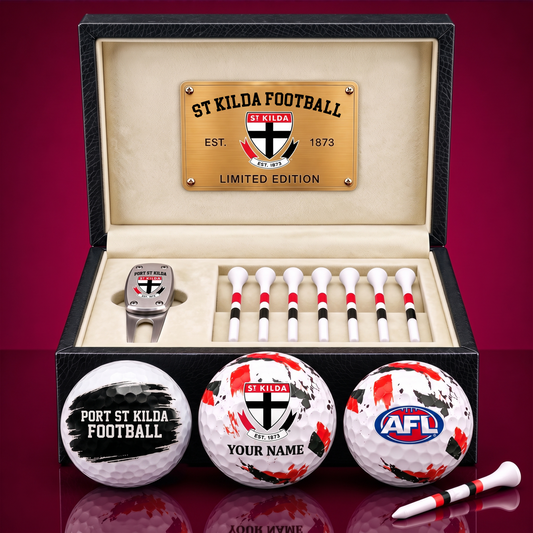 PREMIUM AFL X SKF EXCLUSIVE PERSONALIZED GOLF BALL SET LIMITED EDTION