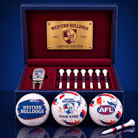 PREMIUM AFL X WB EXCLUSIVE PERSONALIZED GOLF BALL SET LIMITED EDTION