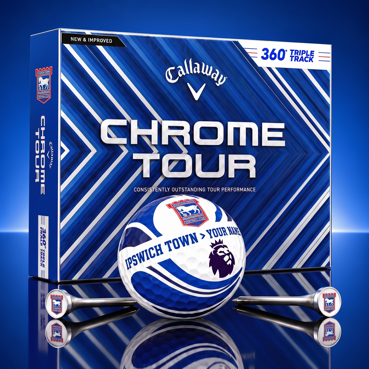 PREMIUM EPL X IT EXCLUSIVE  TOURNAMENT  PERSONALIZED GOLF BALL V30 COLLECTION