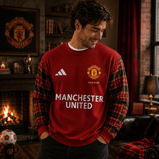 PREMIUM EPL X MU EXCLUSIVE PERSONALIZED CLASSIC SWEATSHIRT LIMITED EDITION