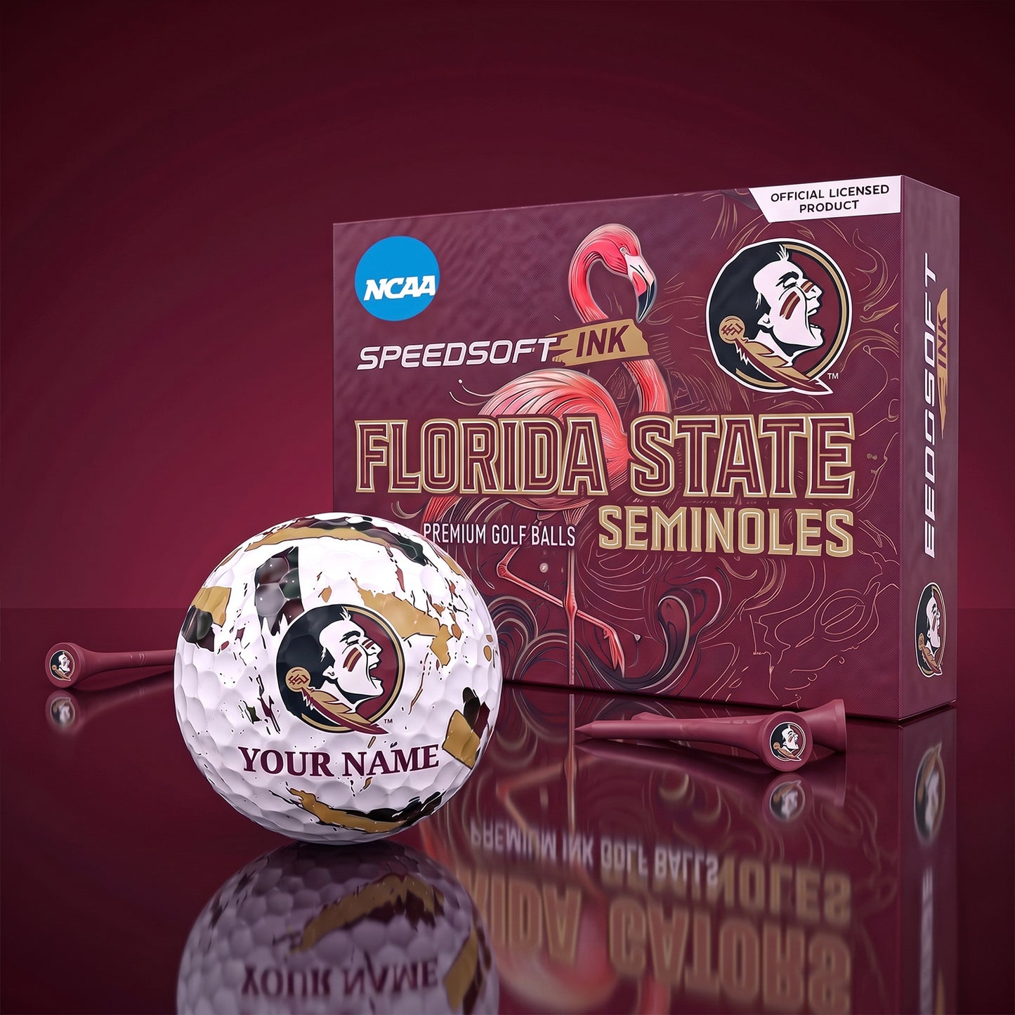 PREMIUM NCAA X FSS EXCLUSIVE PERSONALIZED GOLF BALL SET LIMITED EDTION