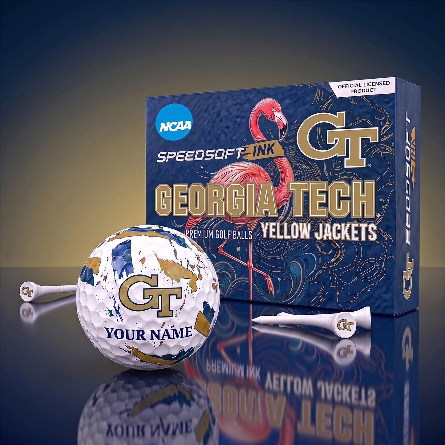 PREMIUM NCAA X GT EXCLUSIVE PERSONALIZED GOLF BALL SET LIMITED EDTION