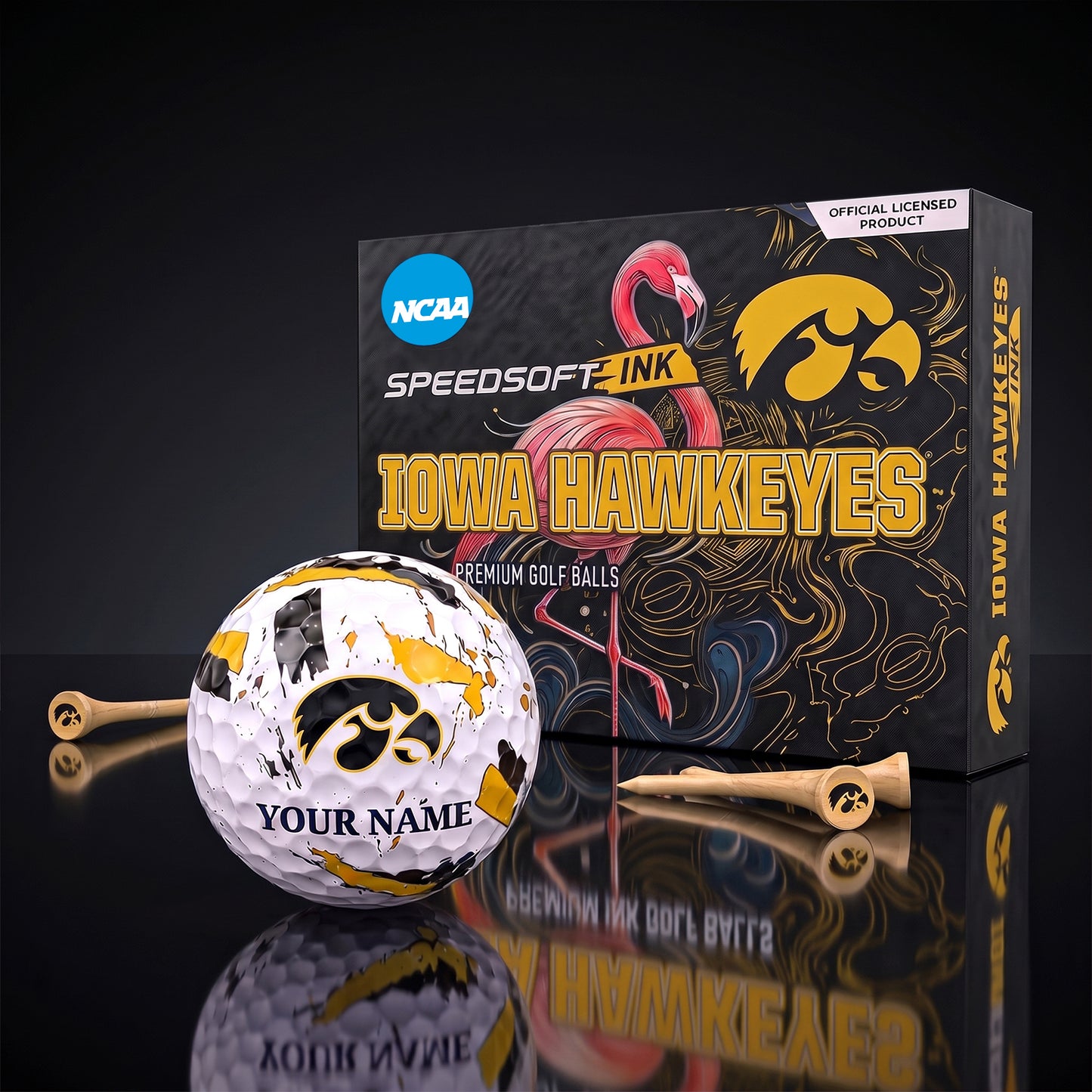 PREMIUM NCAA X HAW EXCLUSIVE PERSONALIZED GOLF BALL SET LIMITED EDTION