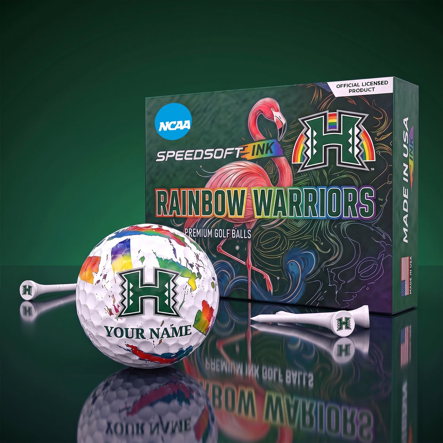 PREMIUM NCAA X HRW EXCLUSIVE PERSONALIZED GOLF BALL SET LIMITED EDTION